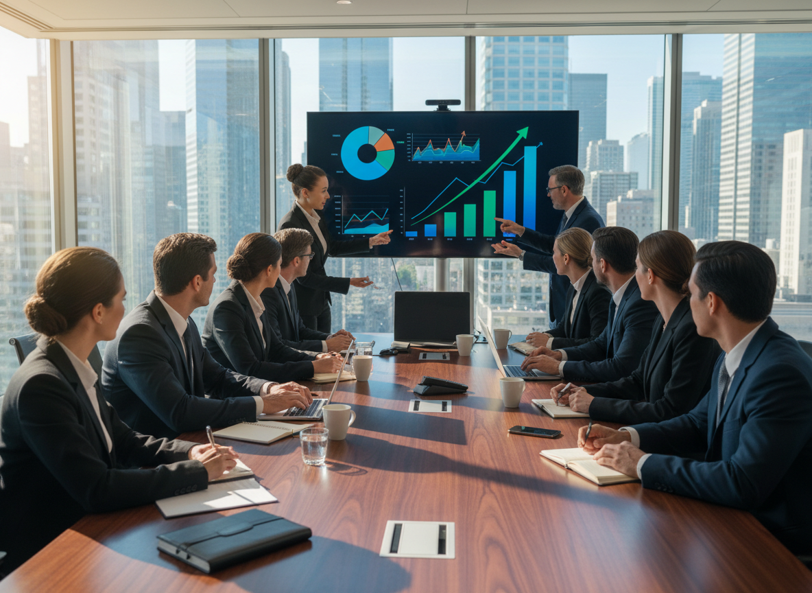 Executive Search meeting for senior leadership hiring.